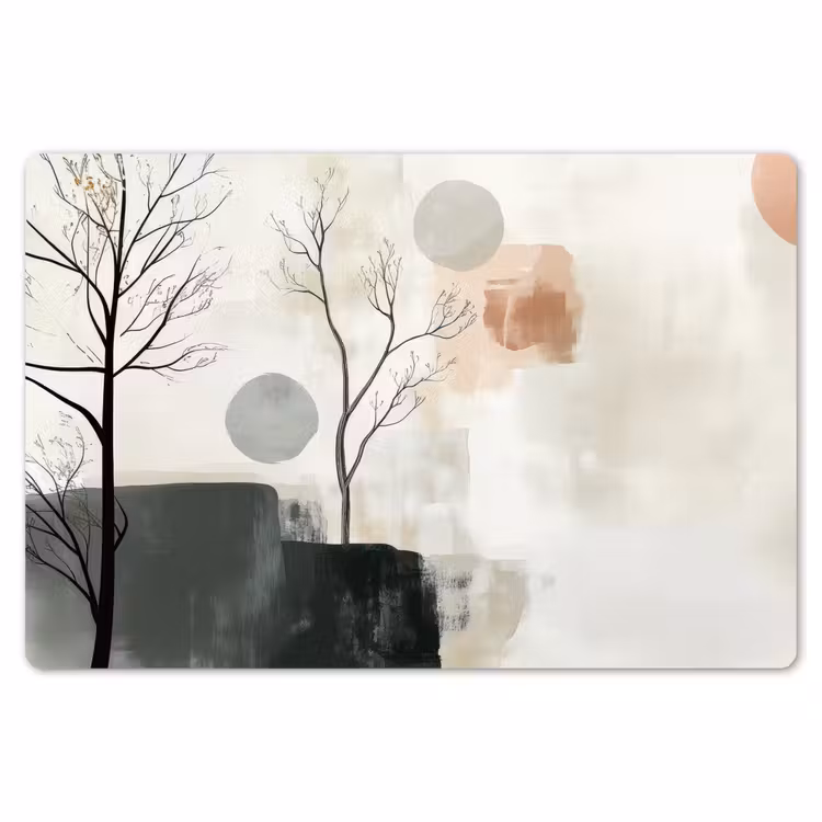 Placemat - 6 stuks - Wabi sabi - Beige - Plant — 7