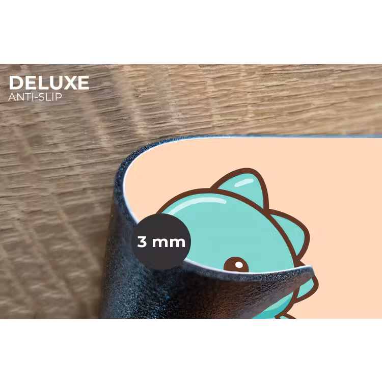 Placemat - 6 stuks - Dino - Boba - kawaii - Oranje — 4