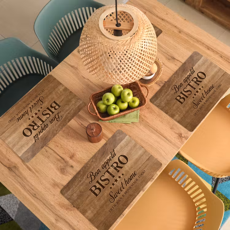 Placemat - 6 stuks - Huiselijke Bistro Beleving — 6