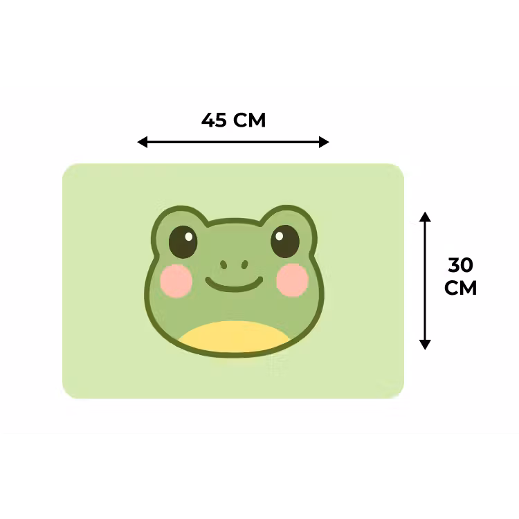 Placemat - 6 stuks - Kikker - Groen - Vriendelijkheid — 3