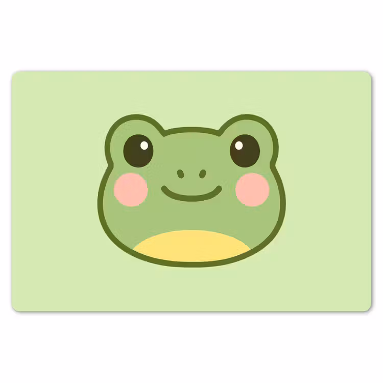 Placemat - 6 stuks - Kikker - Groen - Vriendelijkheid — 7
