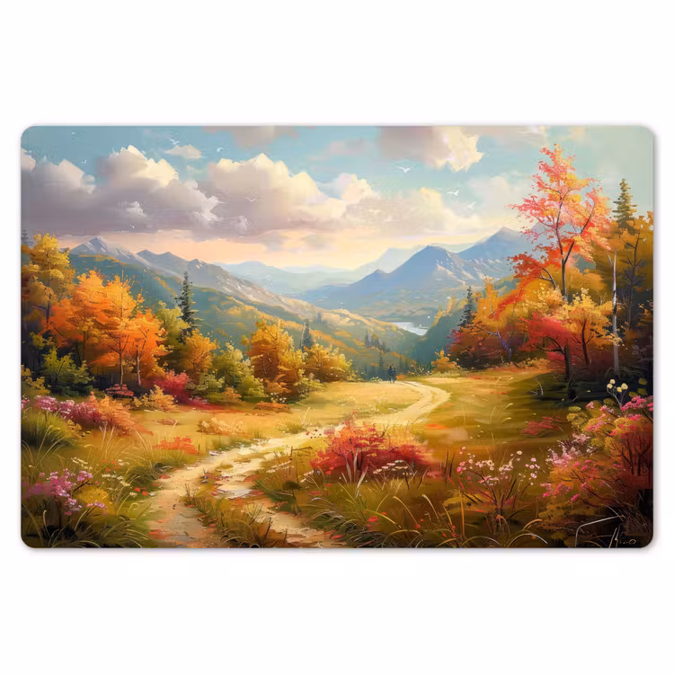 Placemat - 6 stuks - Landschap - Illustratie - Natuur — 7
