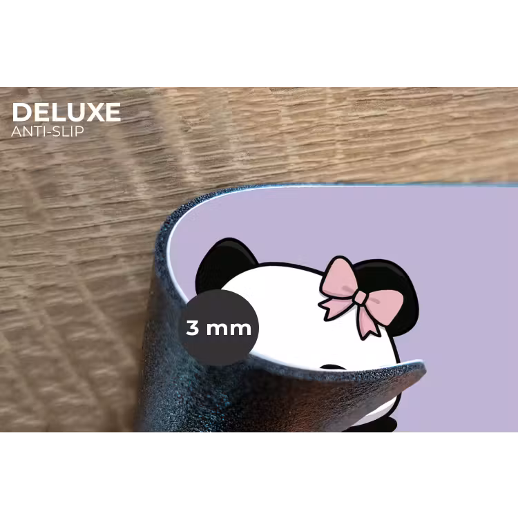 Placemat - 6 stuks - Panda - Paars - Sierlijk - Kawaii — 4