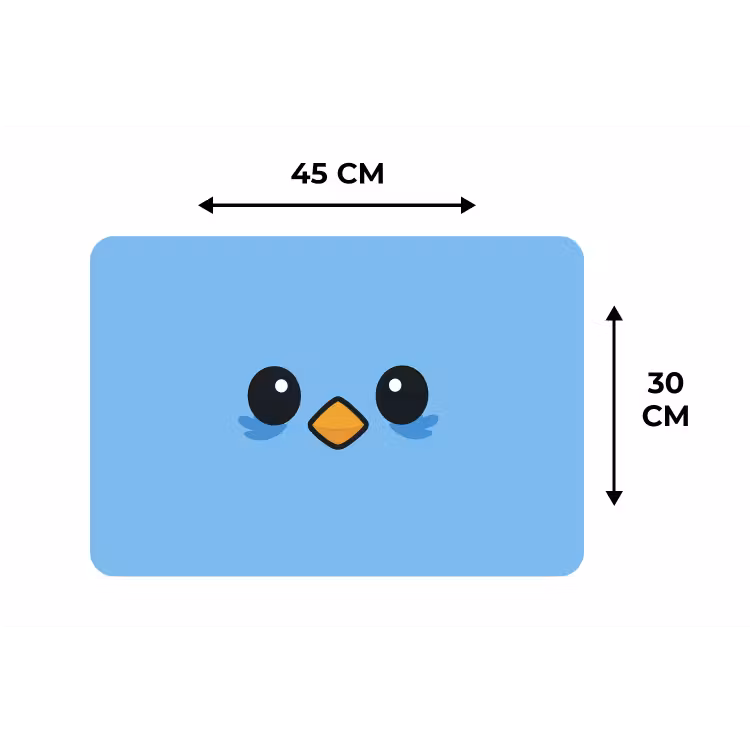 Placemat - 6 stuks - Vogel - Blauw - Eenvoudig — 3