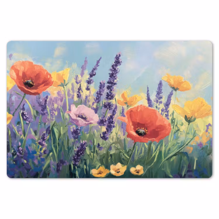 Placemat - 6 stuks - Weide - Bloemen - Kleurrijk — 7
