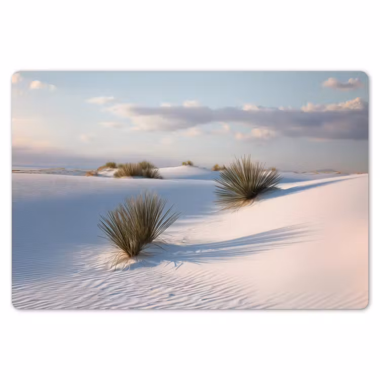 Placemat - 6 stuks - Duinen - Gras - Wolken - Beige — 7