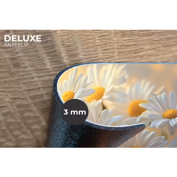Placemat - 6 stuks - Madeliefjes - Wit - Zonlicht — 4