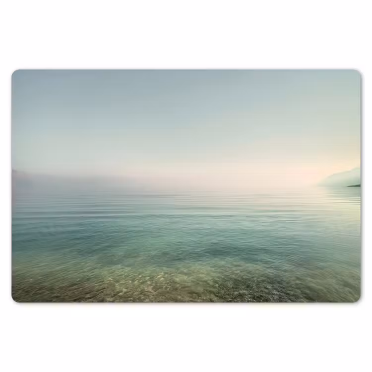 Placemat - 6 stuks - Zee - Horizon - Blauw - Mist — 7