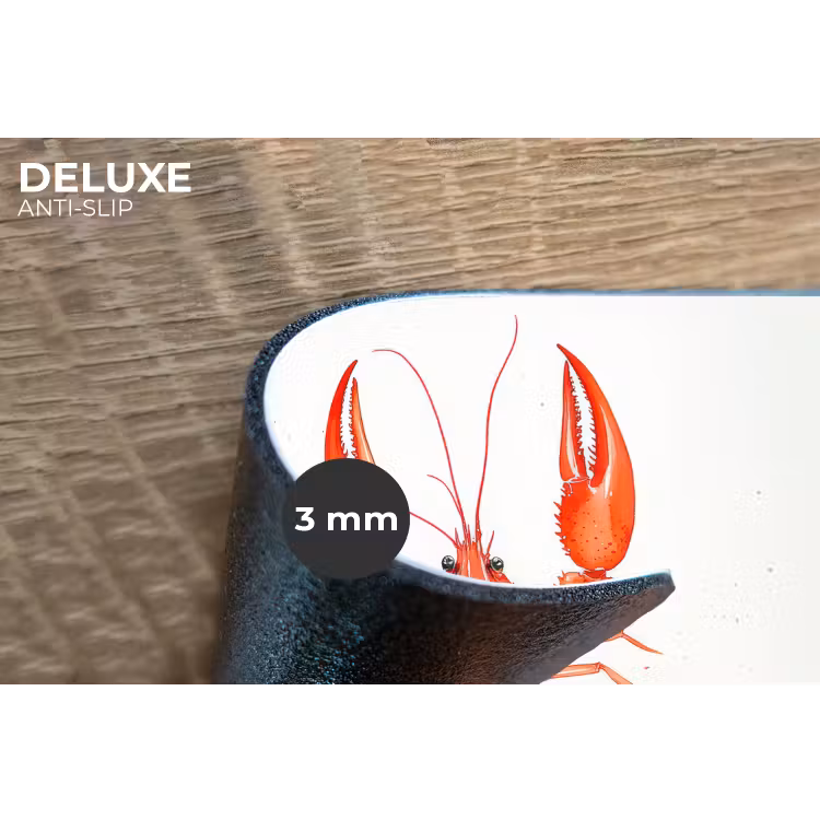 Placemat - 6 stuks - Kreeft - Waterverf - Aquarel - Oranje — 4