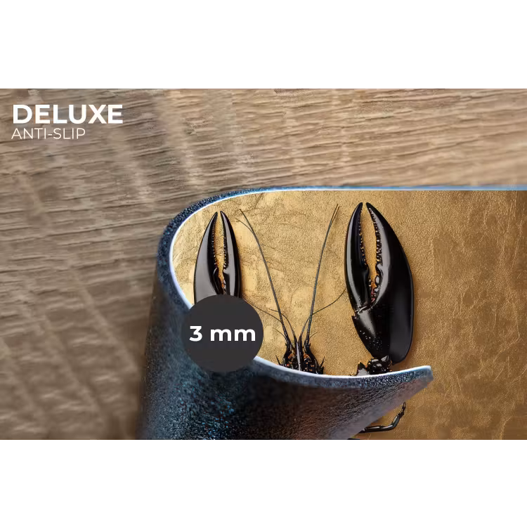 Placemat - 6 stuks - Kreeft - Zwart - Goud - Luxe — 4