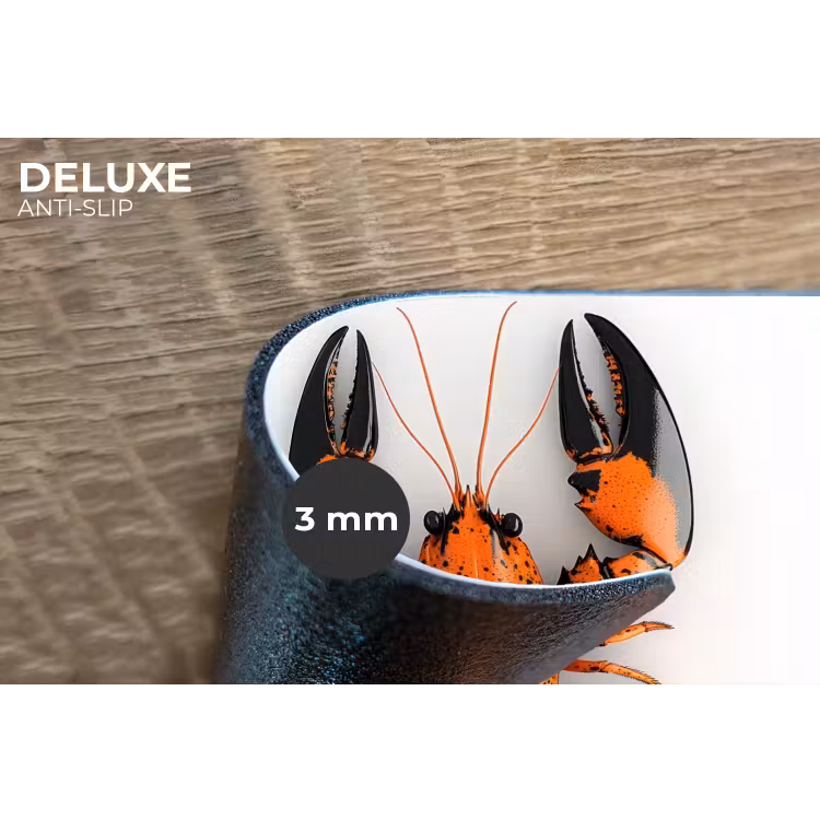 Placemat - 6 stuks - Kreeft - Zwart - Oranje - Wit - Uniek — 4