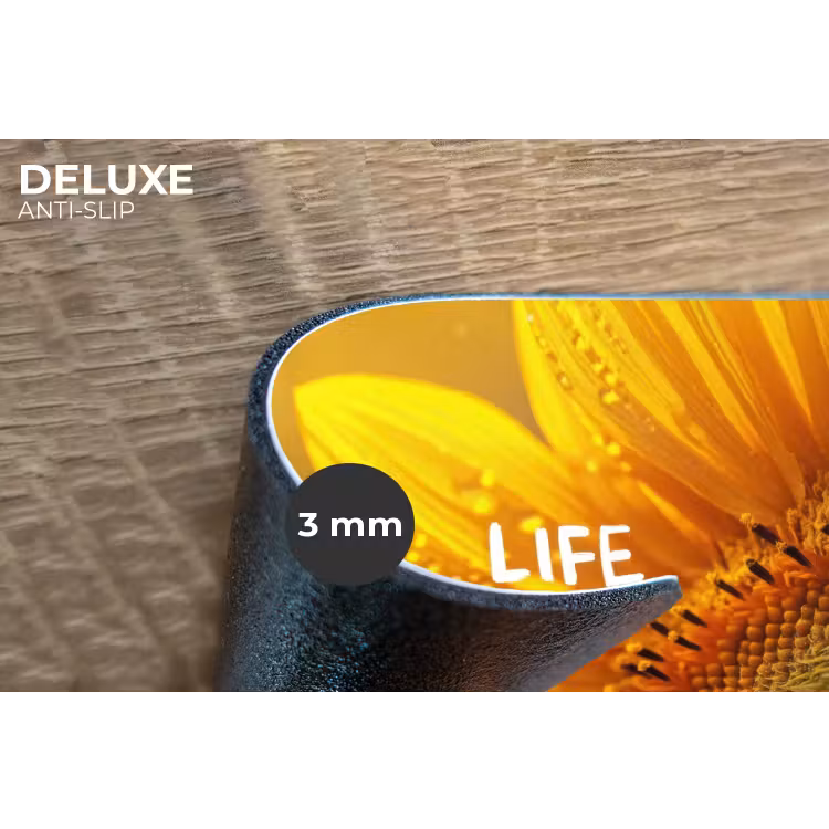 Placemat - 6 stuks - Zonnebloem - Close up - Geel - Quote — 4