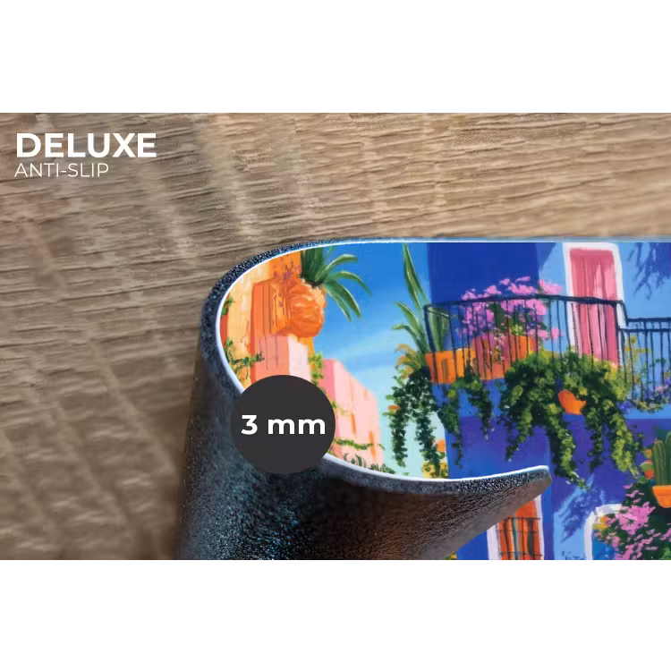 Placemat - 6 stuks - Geel - Blauw - Oranje - Huis — 4