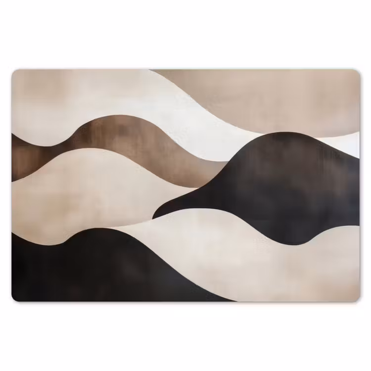 Placemat - 6 stuks - Golven - Abstract - Beige — 7