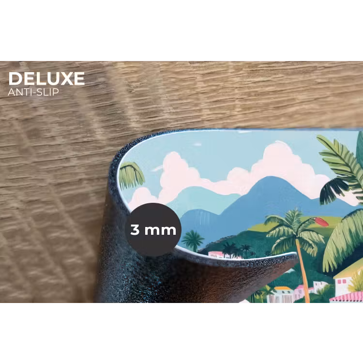 Placemat - 6 stuks - Kleurrijk - Huizen - Heuvels - Roze — 4