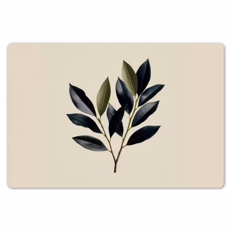 Placemat - 6 stuks - Ovaal - Olijfgroen - Simpel — 7