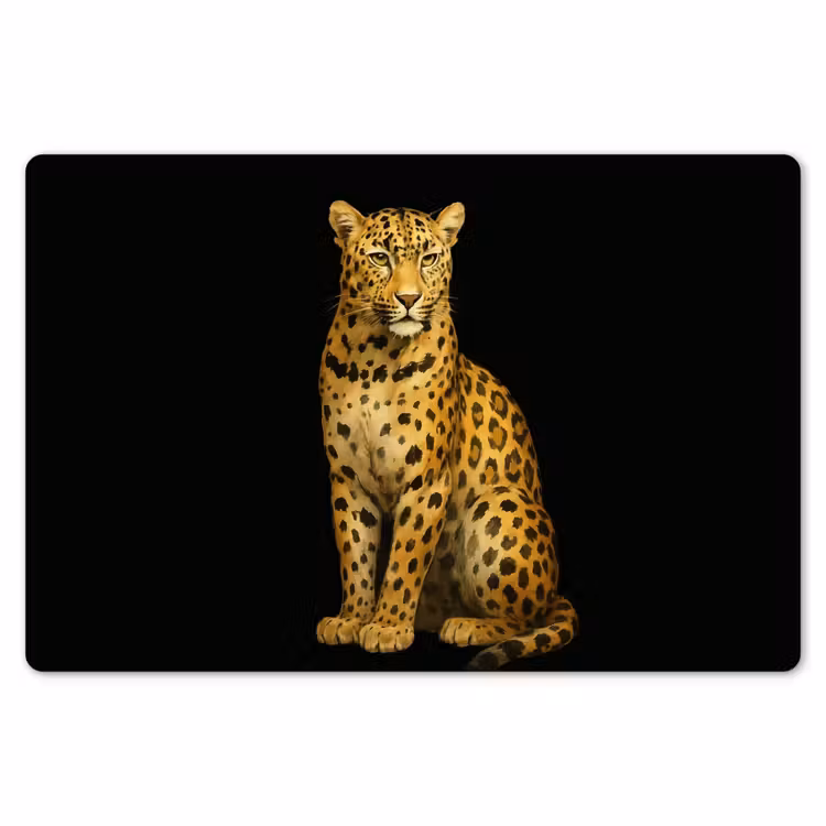 Placemat - 6 stuks - Panter - Realistisch - Bruin — 7