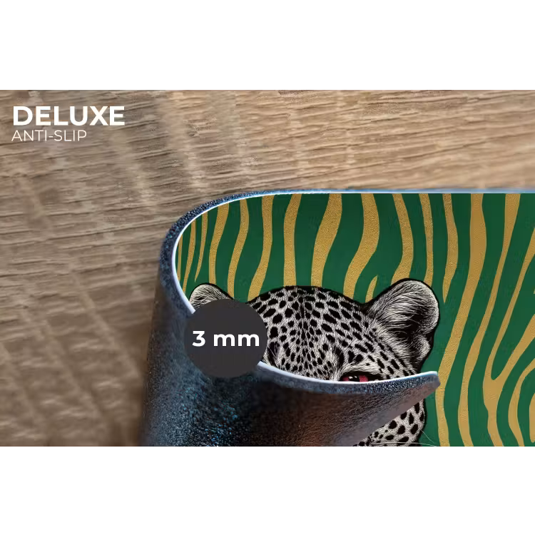 Placemat - 6 stuks - Panter - Zebrapatroon - Groen — 4