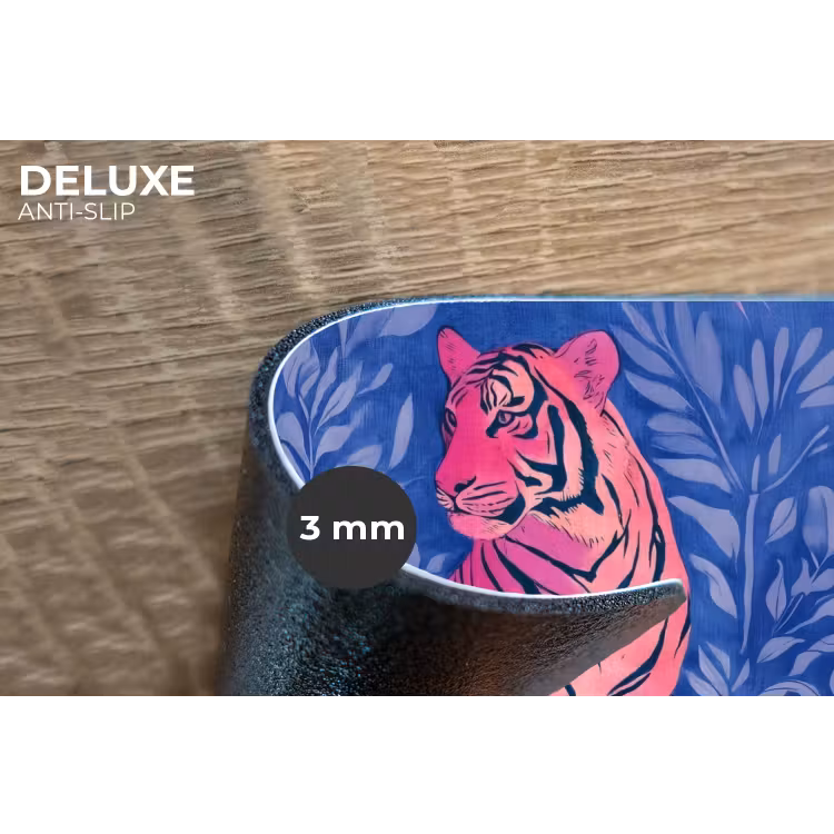 Placemat - 6 stuks - Tijger - Roze - Bladeren - Jungle — 4