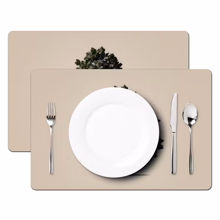 Placemat - 6 stuks - Eikenboom - Schaduw - Egaal — 2