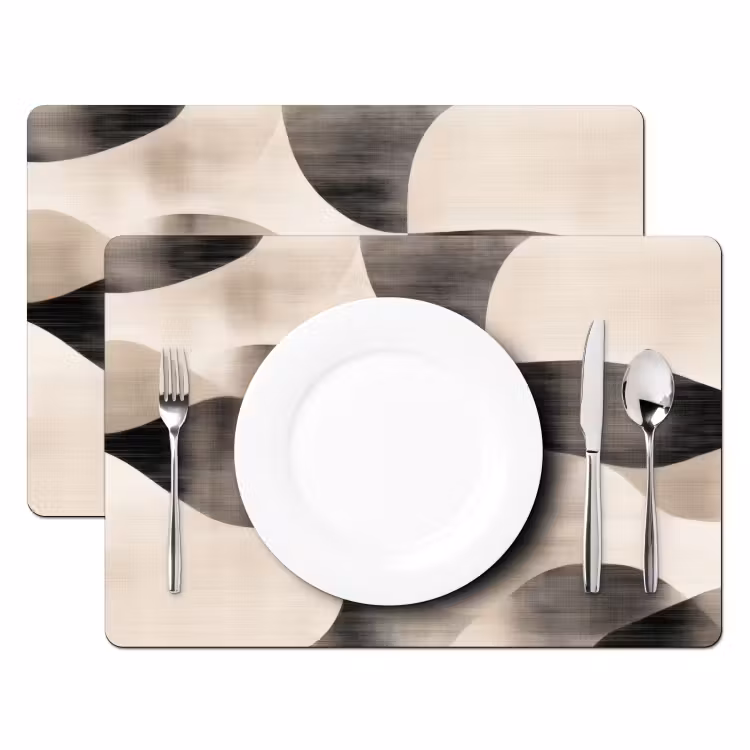 Placemat - 6 stuks - Grillige vormen - Subtiele overgangen - Dynamisch — 2
