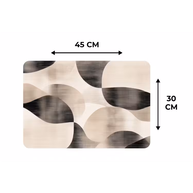 Placemat - 6 stuks - Grillige vormen - Subtiele overgangen - Dynamisch — 3