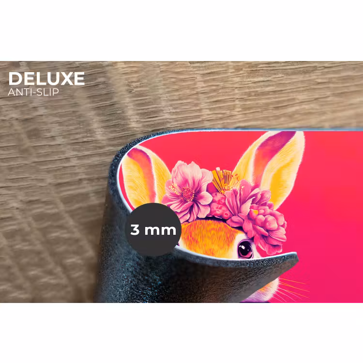 Placemat - 6 stuks - Konijn - Bloemen - Kleurrijk - Kimono — 4