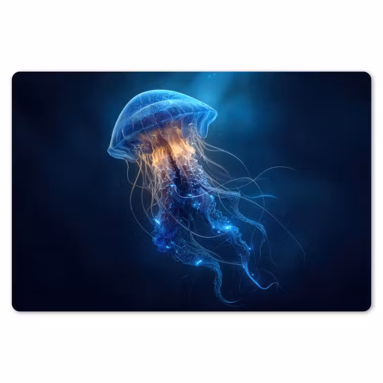 Placemat - 6 stuks - Kwal - Lichtgevend - Tentakels - Blauw — 7
