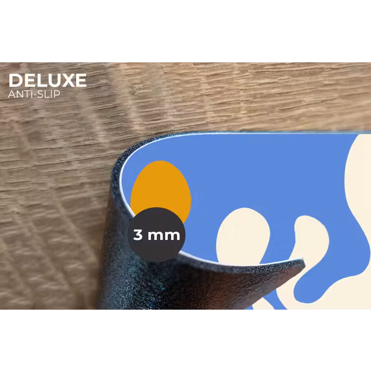 Placemat - 6 stuks - Minimalistisch - Organisch patroon - Blauw — 4