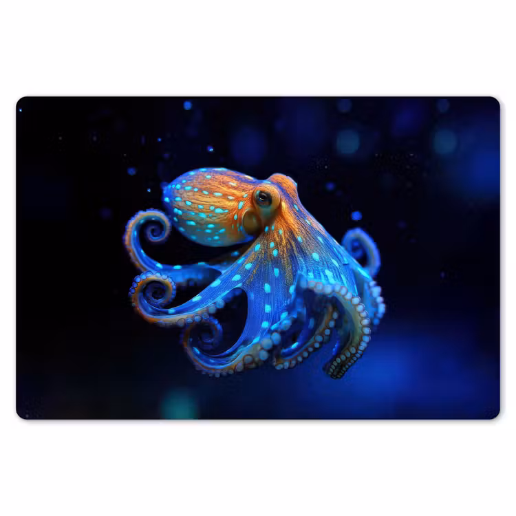 Placemat - 6 stuks - Octopus - Stippen - Blauw - Zee — 7