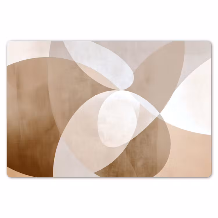 Placemat - 6 stuks - Ovale vormen - Transparant - Zachte overgang — 7