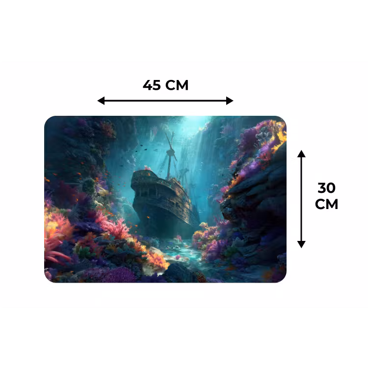 Placemat - 6 stuks - Schip - Hout - Koraalriffen - Zonlicht — 3