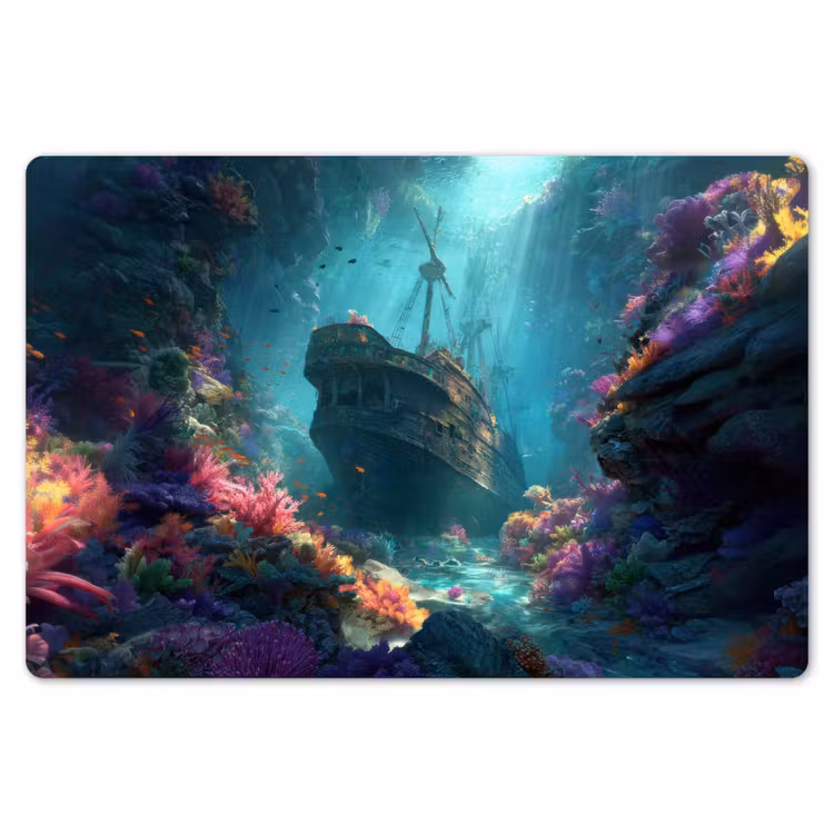 Placemat - 6 stuks - Schip - Hout - Koraalriffen - Zonlicht — 7