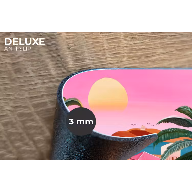 Placemat - 6 stuks - Stad - Roze - Palmbomen — 4