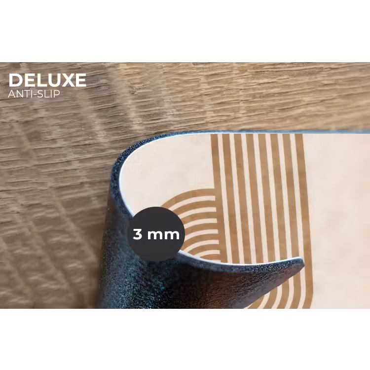 Placemat - 6 stuks - Symmetrische bocht - Koperkleurig — 4