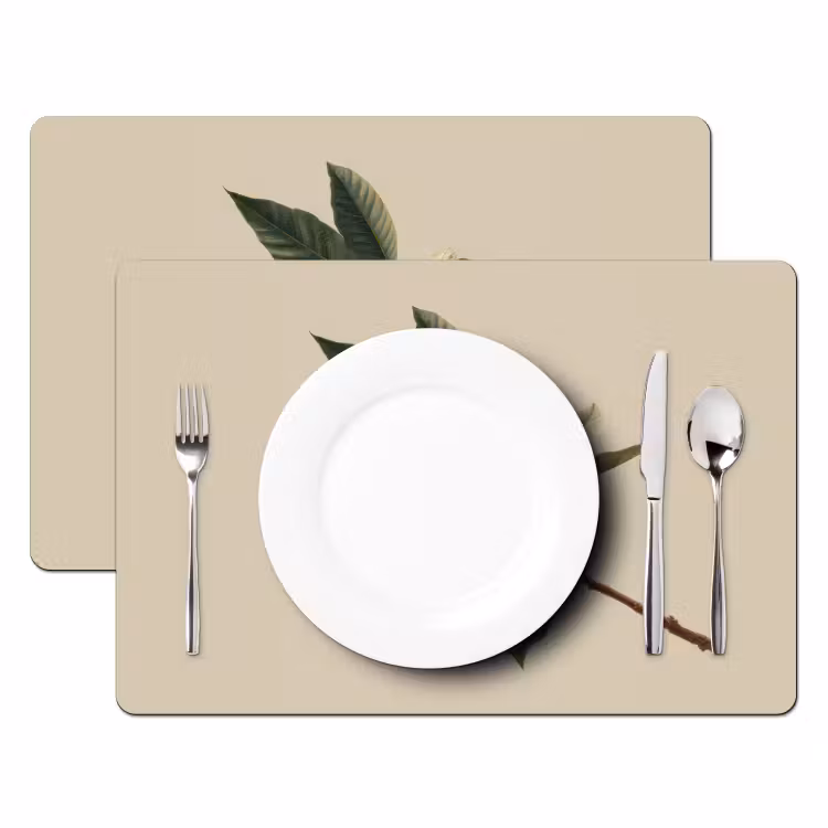 Placemat - 6 stuks - Tak - Groene Bladeren - Vruchten — 2