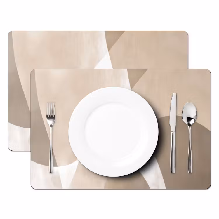 Placemat - 6 stuks - Vloeiende vlakken - Harmonieus - Golvend — 2