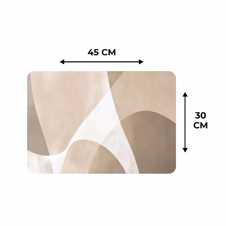 Placemat - 6 stuks - Vloeiende vlakken - Harmonieus - Golvend — 3
