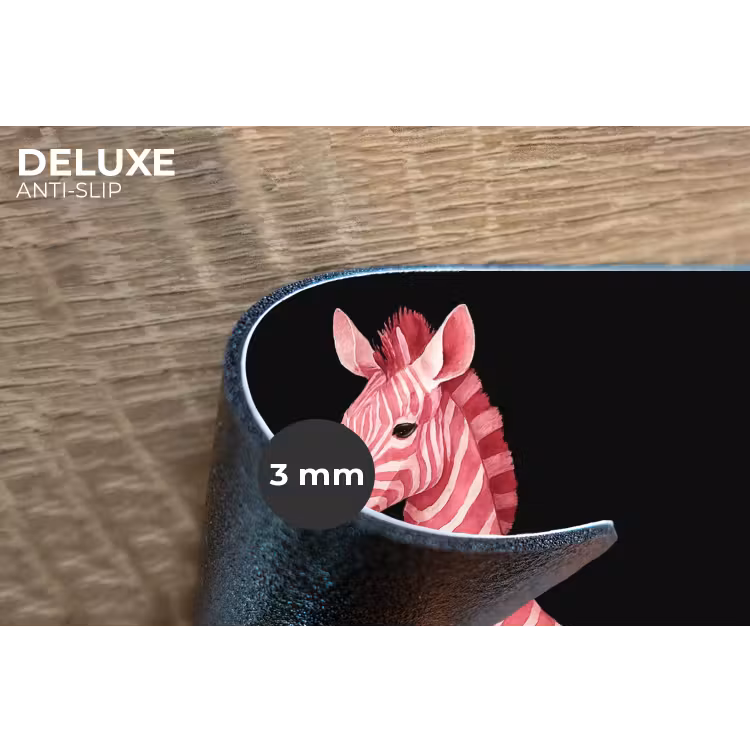 Placemat - 6 stuks - Zebra - Roze - Gestreept — 4