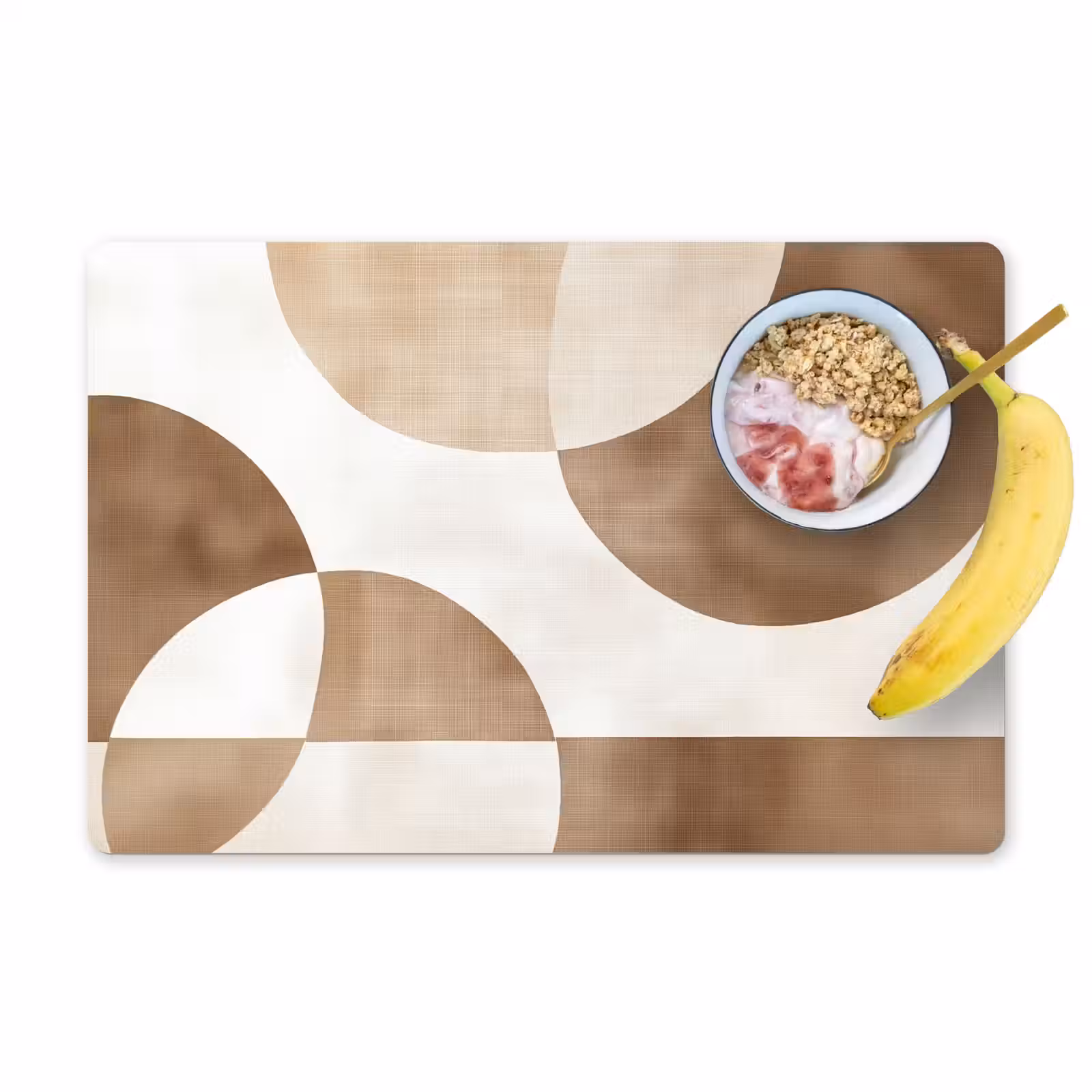 Placemat - 6 stuks - Snijdende cirkels - Overlappende vlakken — 1