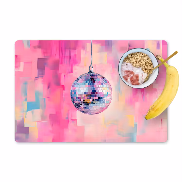 Placemat - 6 stuks - Discobal - Pink - Verf — 1