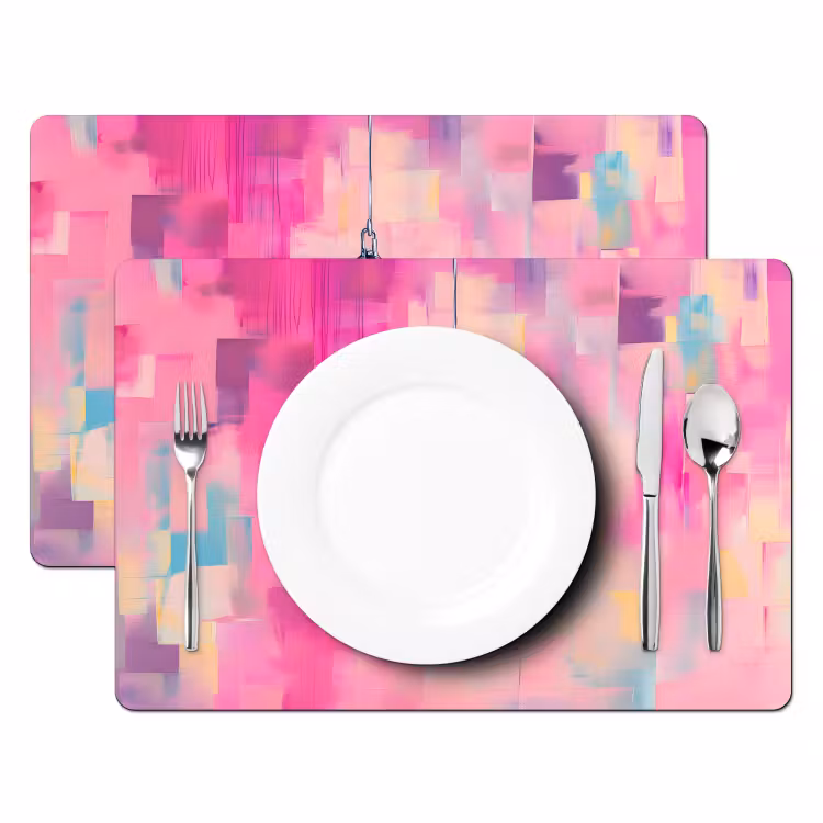 Placemat - 6 stuks - Discobal - Pink - Verf — 2