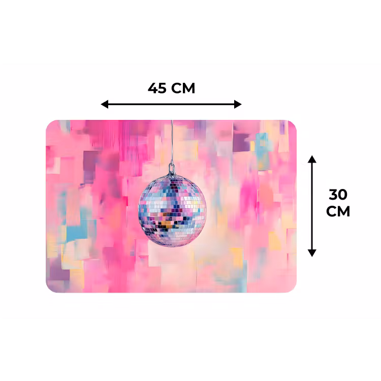 Placemat - 6 stuks - Discobal - Pink - Verf — 3