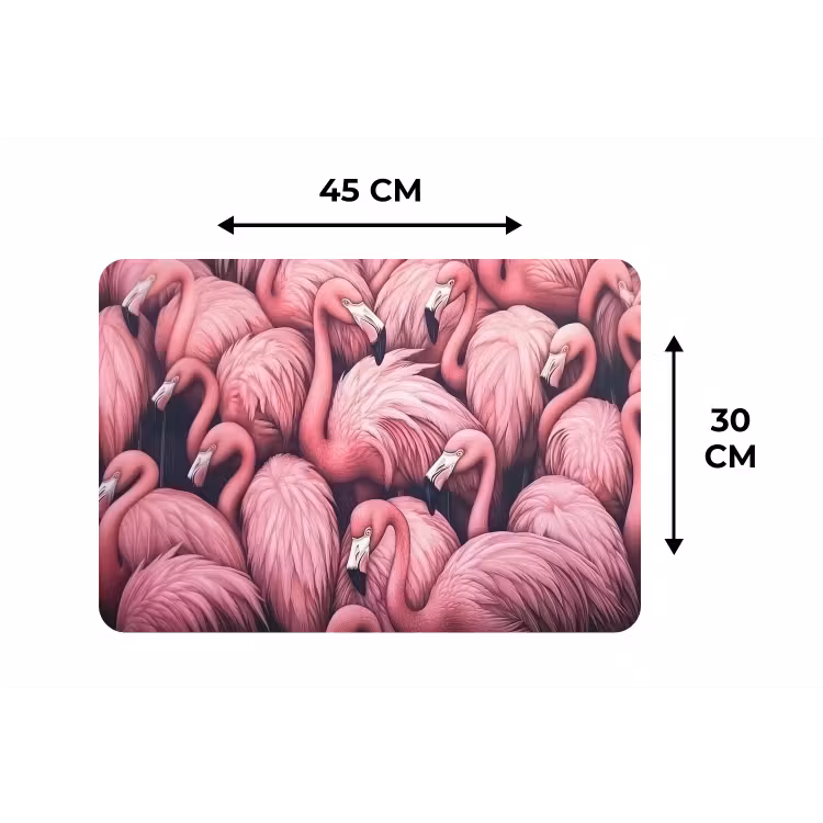 Placemat - 6 stuks - Flamingo - Roze - Dieren — 3