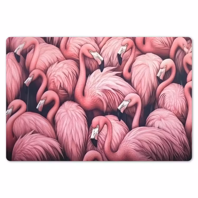 Placemat - 6 stuks - Flamingo - Roze - Dieren — 7