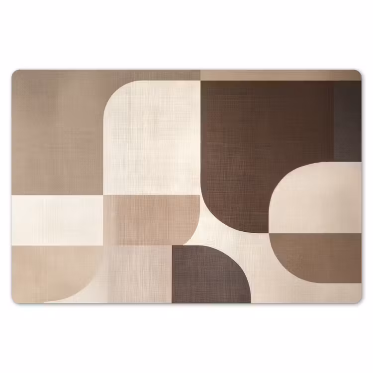 Placemat - 6 stuks - Geometrisch - Geweven structuur - Modern — 7