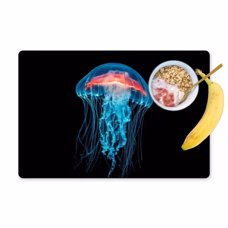 Placemat - 6 stuks - Kwal - Tentakels - Blauw - Licht — 1