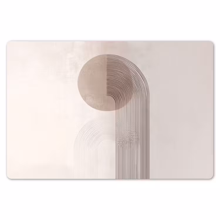 Placemat - 6 stuks - Minimalistisch - Cirkel - Lichtgrijs — 7
