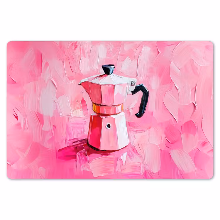 Placemat - 6 stuks - Roze - Verf - Coffee — 7