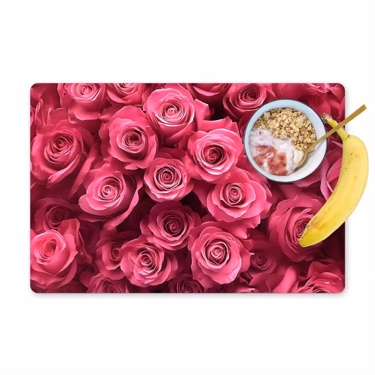Placemat - 6 stuks - Rozen - Pink - Bloem — 1